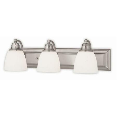 SPRINGFIELD Brushed Nickel Bath Vanity Light, 7 x 24 in. 10503-91